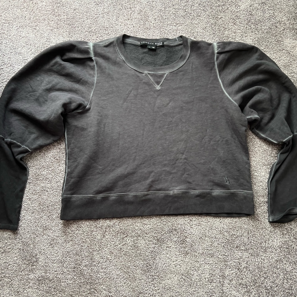 Veronica Beard Analeigh sweatshirt charcoal XL
